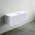 Dowell 48" Wall-Mounted/Floating Fluted Bathroom Vanity Combination Set - One 36" Fluted Base Vanity, Two Fluted Arc Sides, One Sintered Stone Top, With/Without One Fluted Vessel Sink - 032 48R Series
