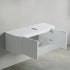 Dowell 48" Wall-Mounted/Floating Fluted Bathroom Vanity Combination Set - One 36" Fluted Base Vanity, Two Fluted Arc Sides, One Sintered Stone Top, With/Without One Fluted Vessel Sink - 032 48R Series