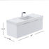 Dowell 48" Wall-Mounted/Floating Fluted Bathroom Vanity with Single/Double Basin ¡°(Three Soft-Close Doors - 032 48 Series