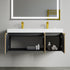Dowell 48" Wall-Mounted/Floating Fluted Bathroom Vanity with Single/Double Basin ¡°(Three Soft-Close Doors - 032 48 Series