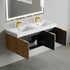 Dowell 48" Wall-Mounted/Floating Fluted Bathroom Vanity with Single/Double Basin ¡°(Three Soft-Close Doors - 032 48 Series