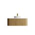 Dowell 48" Wall-Mounted/Floating Fluted Bathroom Vanity Combination Set - One 36" Fluted Base Vanity, Two Fluted Arc Sides, One Sintered Stone Top, With/Without One Fluted Vessel Sink - 032 48R Series