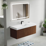 Dowell 48" Wall-Mounted/Floating Fluted Bathroom Vanity with Single/Double Basin ¡°(Three Soft-Close Doors - 032 48 Series