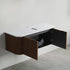 Dowell 48" Wall-Mounted/Floating Fluted Bathroom Vanity Combination Set - One 36" Fluted Base Vanity, Two Fluted Arc Sides, One Sintered Stone Top, With/Without One Fluted Vessel Sink - 032 48R Series