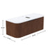 Dowell 48" Wall-Mounted/Floating Fluted Bathroom Vanity Combination Set - One 36" Fluted Base Vanity, Two Fluted Arc Sides, One Sintered Stone Top, With/Without One Fluted Vessel Sink - 032 48R Series