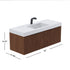 Dowell 48" Wall-Mounted/Floating Fluted Bathroom Vanity with Single/Double Basin ¡°(Three Soft-Close Doors - 032 48 Series