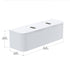 Dowell 60" Wall-Mounted/Floating Fluted Bathroom Vanity Combination Set - One 48" Fluted Base Vanity, Two Fluted Arc Sides, One Sintered Stone Top, One/Two One Fluted Vessel Sinks - 032 60R Series
