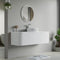 Dowell 60" Wall-Mounted/Floating Fluted Bathroom Vanity Combination Set - One 48" Fluted Base Vanity, Two Fluted Arc Sides, One Sintered Stone Top, One/Two One Fluted Vessel Sinks - 032 60R Series
