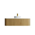 Dowell 60" Wall-Mounted/Floating Fluted Bathroom Vanity Combination Set - One 48" Fluted Base Vanity, Two Fluted Arc Sides, One Sintered Stone Top, One/Two One Fluted Vessel Sinks - 032 60R Series