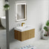 Dowell 30" Wall-Mounted/Floating Fluted Bathroom Vanity with Single Basin ¡°(Two Soft-Close Doors - 032 30 Series