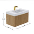 Dowell 30" Wall-Mounted/Floating Fluted Bathroom Vanity with Single Basin ¡°(Two Soft-Close Doors - 032 30 Series