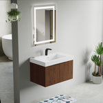 Dowell 30" Wall-Mounted/Floating Fluted Bathroom Vanity with Single Basin ¡°(Two Soft-Close Doors - 032 30 Series