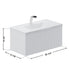 Dowell 36" Wall-Mounted/Floating Fluted Bathroom Vanity with Single Basin ¡°(Two Soft-Close Doors - 032 36 Series