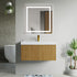 Dowell 36" Wall-Mounted/Floating Fluted Bathroom Vanity with Single Basin ¡°(Two Soft-Close Doors - 032 36 Series