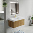 Dowell 36" Wall-Mounted/Floating Fluted Bathroom Vanity with Single Basin ¡°(Two Soft-Close Doors - 032 36 Series