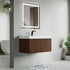 Dowell 36" Wall-Mounted/Floating Fluted Bathroom Vanity with Single Basin ¡°(Two Soft-Close Doors - 032 36 Series