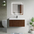 Dowell 36" Wall-Mounted/Floating Fluted Bathroom Vanity with Single Basin ¡°(Two Soft-Close Doors - 032 36 Series
