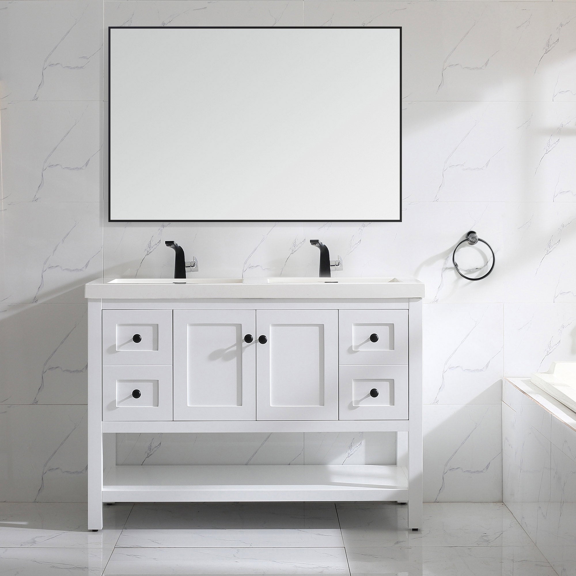 Dowell 48" Bathroom Freestanding Vanity with Two Doors and One Shelves - 035 48 Series