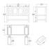 Dowell 48" Bathroom Freestanding Vanity with Two Doors and One Shelves - 035 48 Series