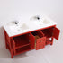 Dowell 60" Bathroom Freestanding Vanity with Four Doors, One Drawers and One Shelves - 035 60  Series