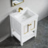 Dowell 24" Freestanding Bathroom Vanity with Single Basin - Two Soft-Close Doors, One Shelf - 036 24 Series