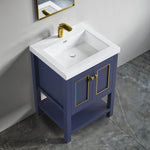 Dowell 24" Freestanding Bathroom Vanity with Single Basin - Two Soft-Close Doors, One Shelf - 036 24 Series