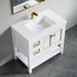 Dowell 36" Freestanding Bathroom Vanity with Single Basin - Two Soft-Close Doors, One Soft-Close Drawer, One Shelf - 036 36 Series