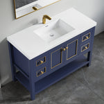 Dowell 48" Freestanding Bathroom Vanity with Single, Double or No Basin ¡°(Two Soft-Close Doors, Two Soft-Close Drawers, One Shelf - 036 48 Series