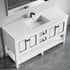 Dowell 60" Freestanding Bathroom Vanity with Single or Double Basin - Four Soft-Close Doors, One Soft-Close Drawer, One Shelf - 036 60 Series