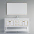 Dowell 60" Freestanding Bathroom Vanity with Single or Double Basin - Four Soft-Close Doors, One Soft-Close Drawer, One Shelf - 036 60 Series