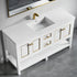 Dowell 60" Freestanding Bathroom Vanity with Single or Double Basin - Four Soft-Close Doors, One Soft-Close Drawer, One Shelf - 036 60 Series