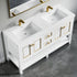 Dowell 60" Freestanding Bathroom Vanity with Single or Double Basin - Four Soft-Close Doors, One Soft-Close Drawer, One Shelf - 036 60 Series