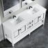 Dowell 72" Freestanding Bathroom Vanity with Double Basin - Four Soft-Close Doors, One Soft-Close Drawer, One Shelf - 036 72 Series