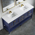 Dowell 72" Freestanding Bathroom Vanity with Double Basin - Four Soft-Close Doors, One Soft-Close Drawer, One Shelf - 036 72 Series