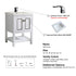 Dowell 24" Freestanding Bathroom Vanity with Single Basin - Two Soft-Close Doors, One Shelf - 036 24 Series