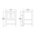 Dowell 24" Freestanding Bathroom Vanity with Single Basin - Two Soft-Close Doors, One Shelf - 036 24 Series