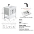 Dowell 30" Freestanding Bathroom Vanity with Single Basin - Two Soft-Close Doors, One Shelf - 036 30 Series