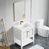 Dowell 30" Freestanding Bathroom Vanity with Single Basin - Two Soft-Close Doors, One Shelf - 036 30 Series