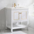 Dowell 30" Freestanding Bathroom Vanity with Single Basin - Two Soft-Close Doors, One Shelf - 036 30 Series