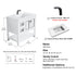 Dowell 36" Freestanding Bathroom Vanity with Single Basin - Two Soft-Close Doors, One Soft-Close Drawer, One Shelf - 036 36 Series