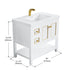 Dowell 36" Freestanding Bathroom Vanity with Single Basin - Two Soft-Close Doors, One Soft-Close Drawer, One Shelf - 036 36 Series