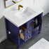 Dowell 36" Freestanding Bathroom Vanity with Single Basin - Two Soft-Close Doors, One Soft-Close Drawer, One Shelf - 036 36 Series
