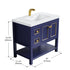 Dowell 36" Freestanding Bathroom Vanity with Single Basin - Two Soft-Close Doors, One Soft-Close Drawer, One Shelf - 036 36 Series