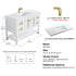 Dowell 48" Freestanding Bathroom Vanity with Single, Double or No Basin ¡°(Two Soft-Close Doors, Two Soft-Close Drawers, One Shelf - 036 48 Series