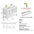 Dowell 48" Freestanding Bathroom Vanity with Single, Double or No Basin ¡°(Two Soft-Close Doors, Two Soft-Close Drawers, One Shelf - 036 48 Series