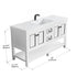 Dowell 60" Freestanding Bathroom Vanity with Single or Double Basin - Four Soft-Close Doors, One Soft-Close Drawer, One Shelf - 036 60 Series