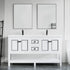 Dowell 60" Freestanding Bathroom Vanity with Single or Double Basin - Four Soft-Close Doors, One Soft-Close Drawer, One Shelf - 036 60 Series