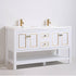 Dowell 60" Freestanding Bathroom Vanity with Single or Double Basin - Four Soft-Close Doors, One Soft-Close Drawer, One Shelf - 036 60 Series