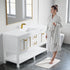 Dowell 60" Freestanding Bathroom Vanity with Single or Double Basin - Four Soft-Close Doors, One Soft-Close Drawer, One Shelf - 036 60 Series
