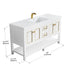 Dowell 60" Freestanding Bathroom Vanity with Single or Double Basin - Four Soft-Close Doors, One Soft-Close Drawer, One Shelf - 036 60 Series